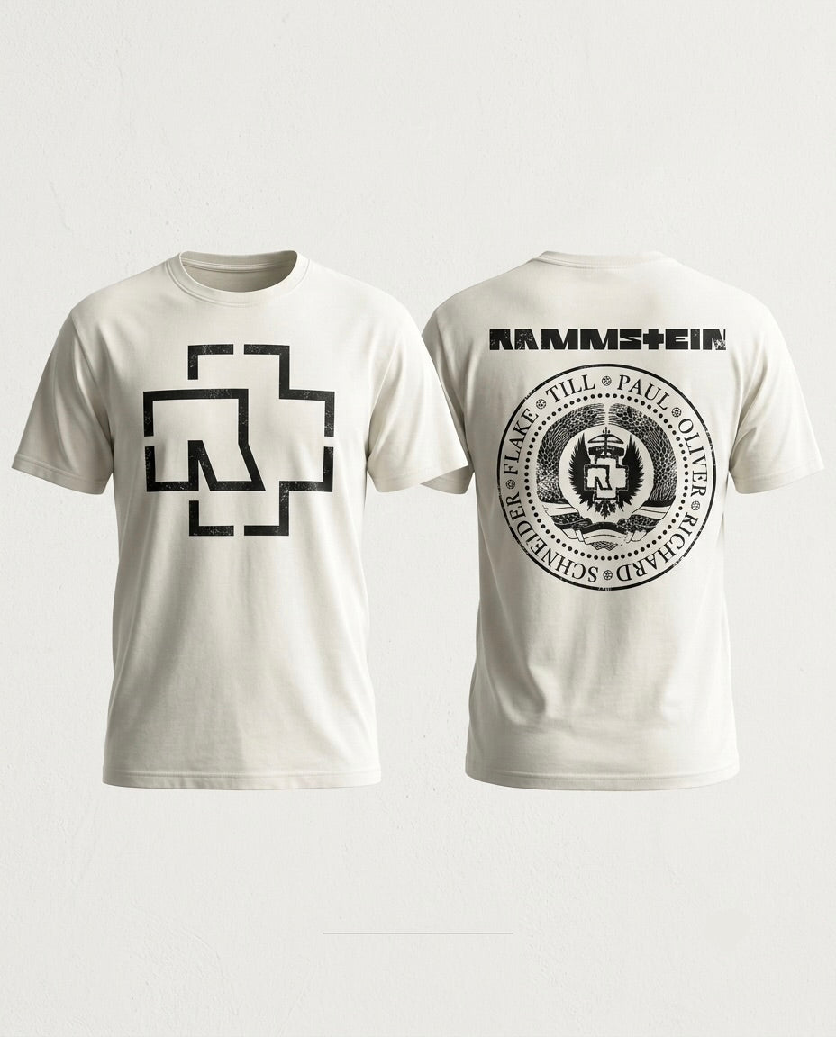 Rammstein white T-shirt