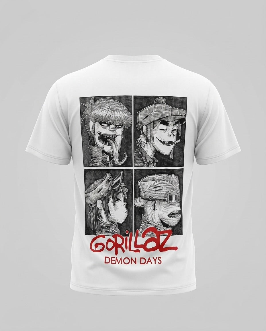 Gorillaz White T-Shirt